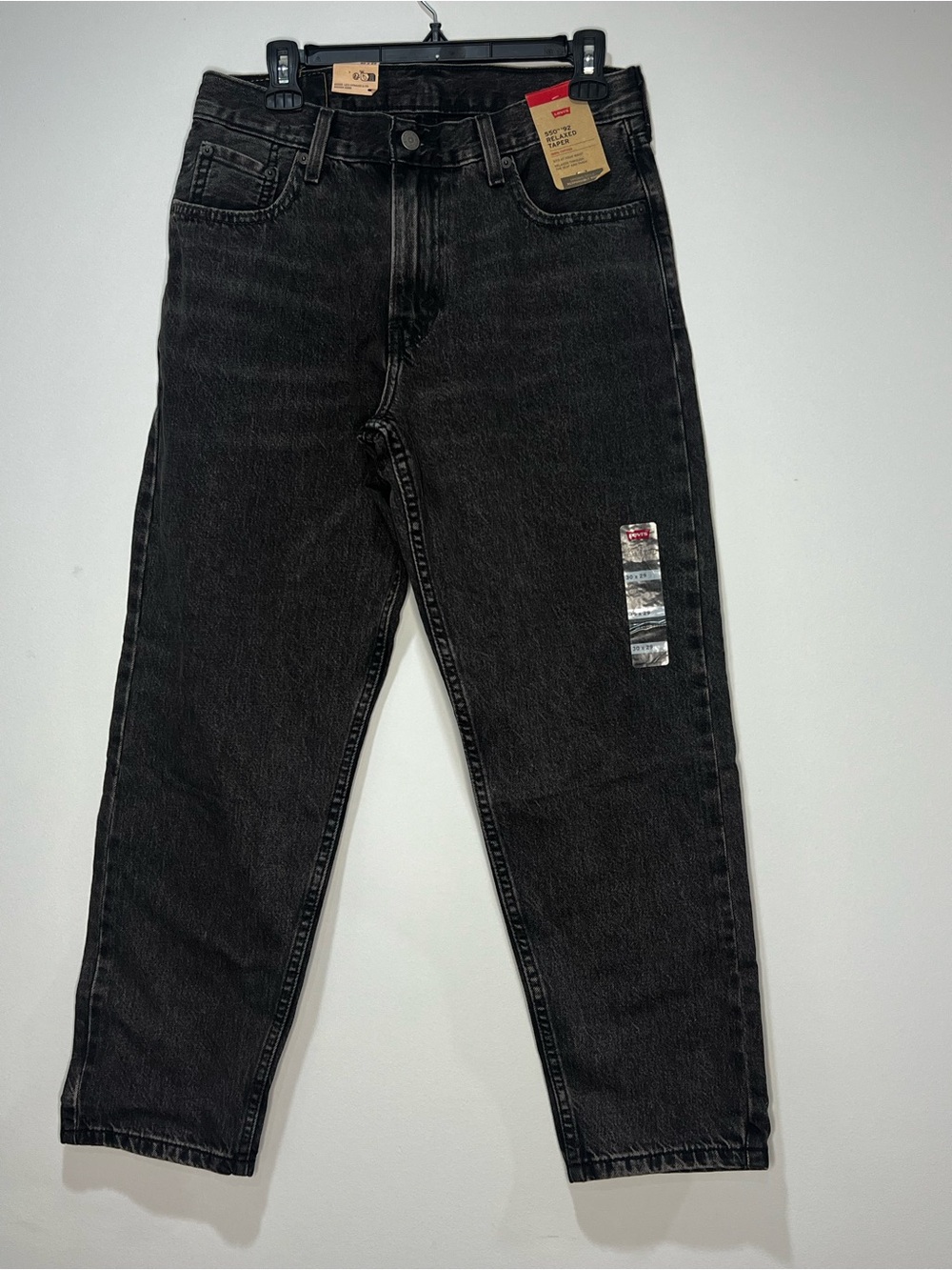 Levi's Men's Washed Black Relaxed Jeans